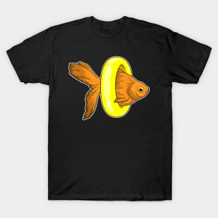 Goldfish Swimming Lifebuoy T-Shirt